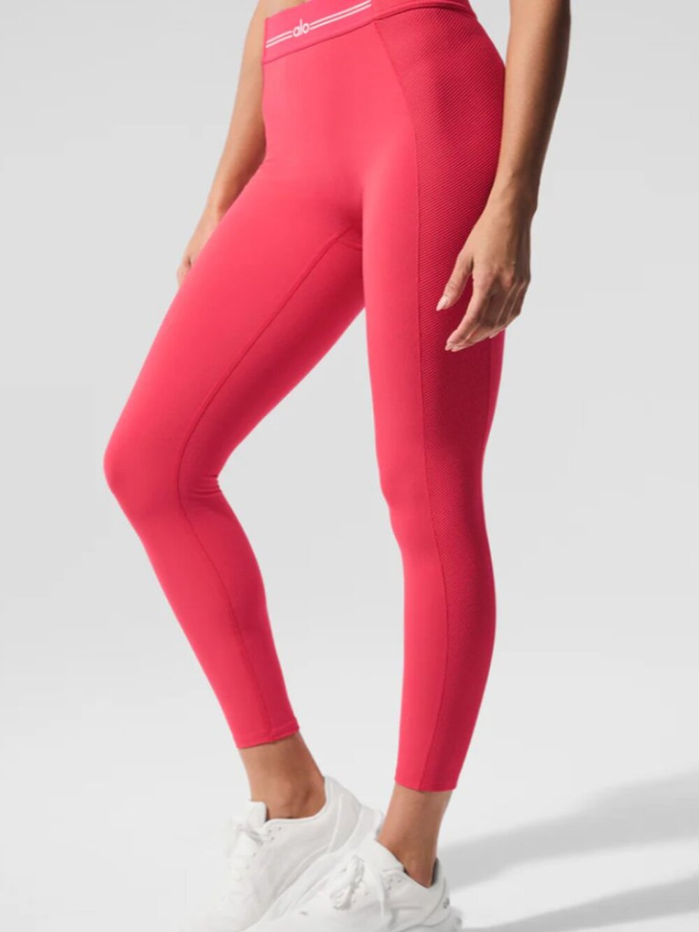 Alosoft High-Waist 7/8 Relay Legging Candy Red Small - Picture 3 of 7